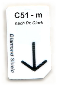 C51 - m Chipcard nach Dr. Clark für Diamond Shield Zapper