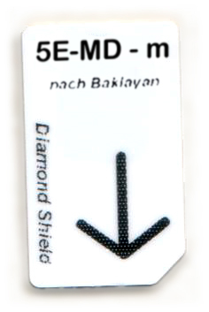 5 Elemente Metall D Chipcard 5 Elemente-Metall-Dämpfung Chipcard nach Baklayan