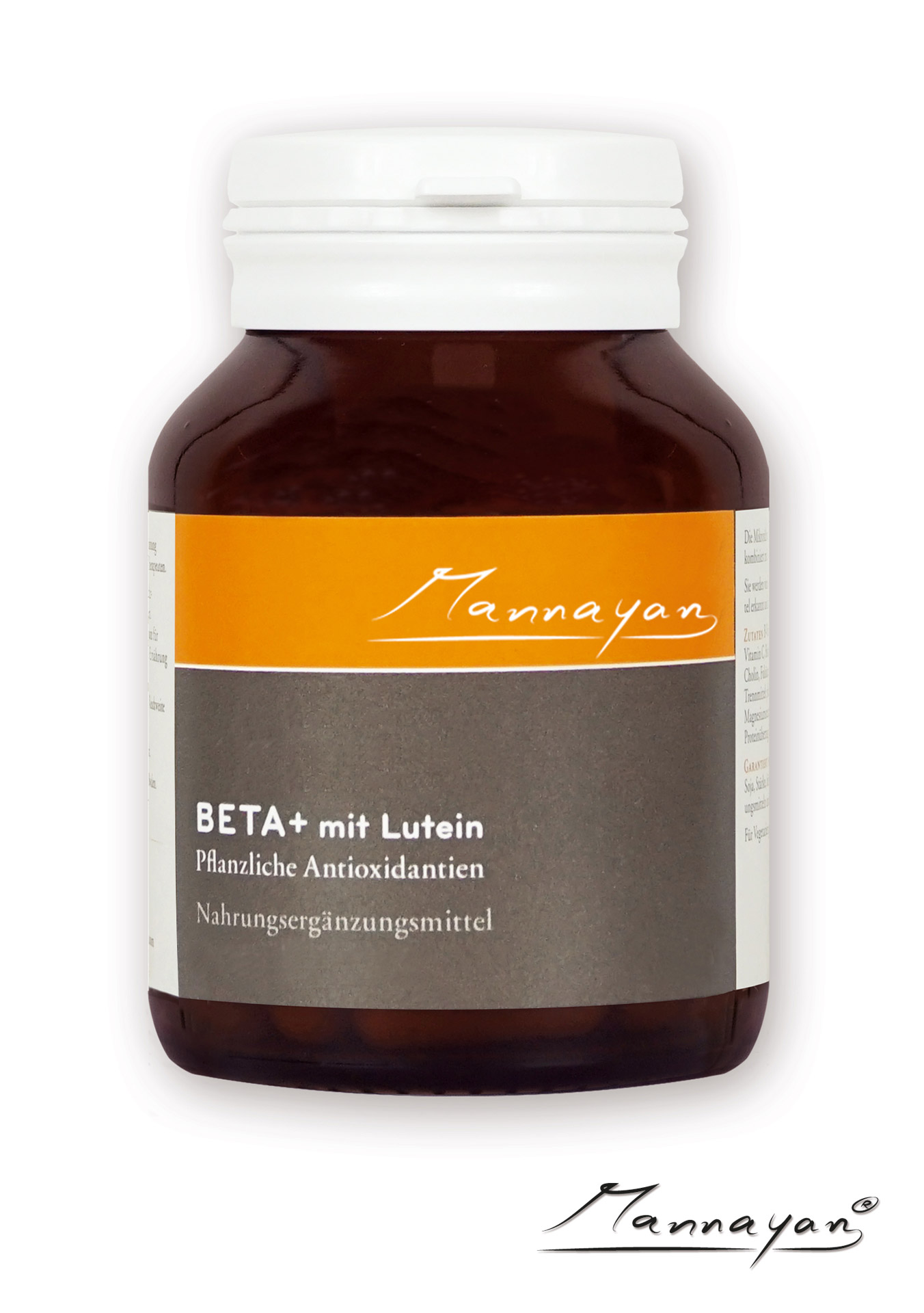 Mannayan BETA + mit Lutein (60 Kapseln) Beta+ mit Lutein von Mannayan