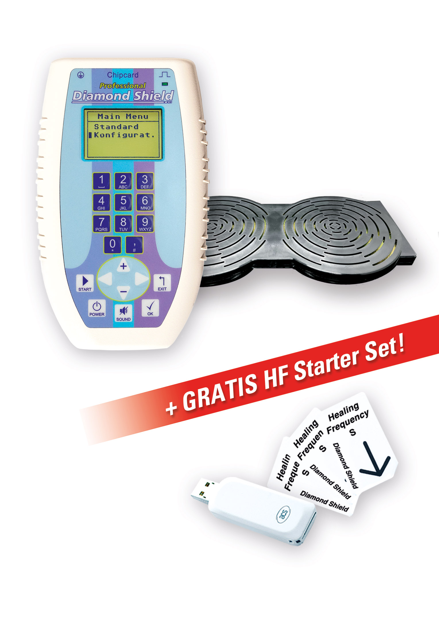 Diamond Shield Professional Zapper inkl. Fraktal-Verstärker