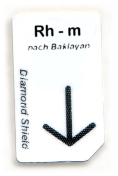 Rh - m Chipcard nach Baklayan für Diamond Shield Zapper