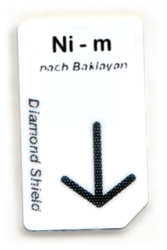 Ni - m Chipcard nach Baklayan für Diamond Shield Zapper