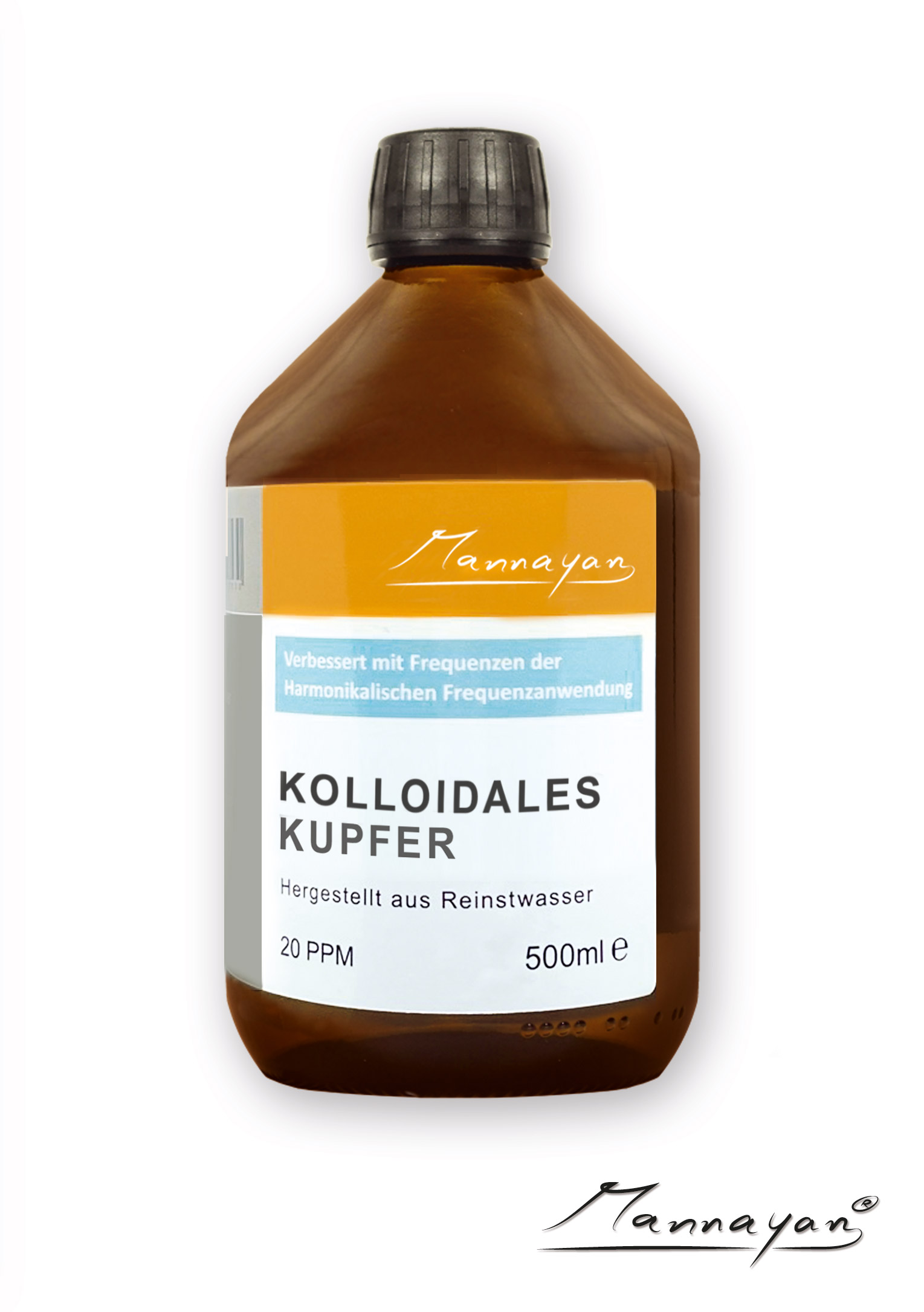 Mannayan Kolloidales Kupfer 20ppm (500 ml) Mannayan Kolloidales Kupfer 20ppm (500 ml)