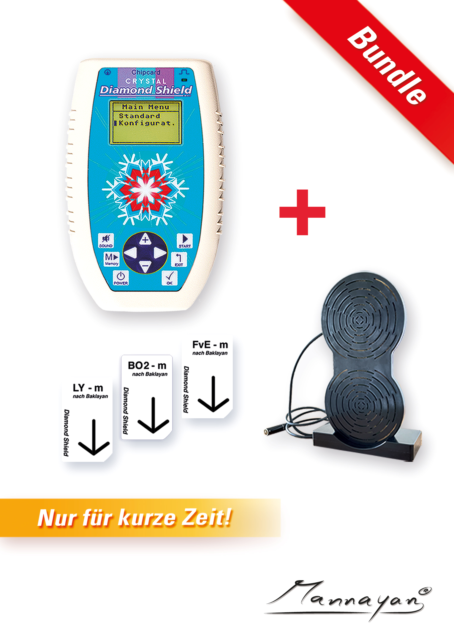 Diamond Shield Crystal Zapper inkl. Fraktal-Verstärker