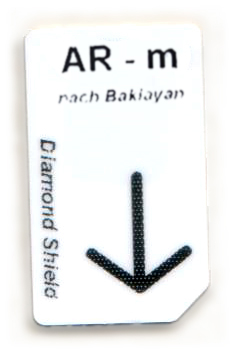 AR - m Chipcard AR - m  Chipcard nach Baklayan für Diamond Shield
