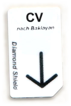 CV Chipcard nach Baklayan für Diamond Shield Zapper