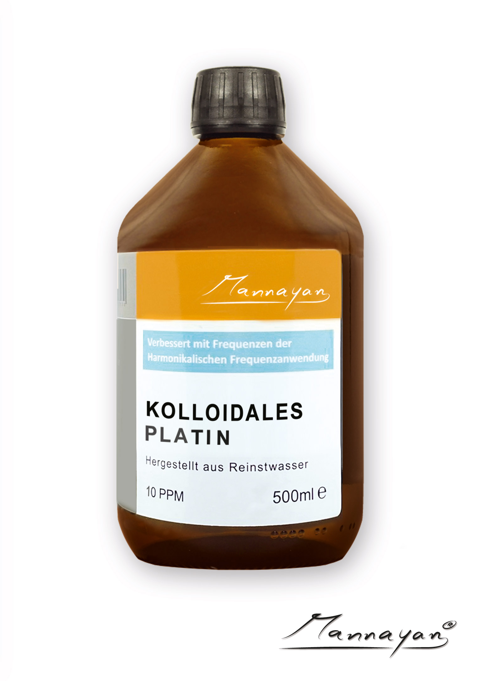 Mannayan Kolloidales Platin 10ppm (500 ml) Mannayan Kolloidales Platin 10ppm (500 ml)