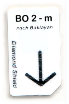 BO2 -  m Chipcard BO 2 - m Chipcard nach Baklayan für Diamond Shield Zapper