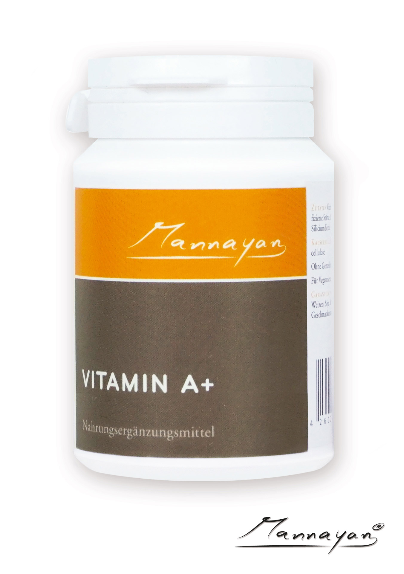 Mannayan VITAMIN A + (60 Kapseln) Vitamin A+ von Mannayan